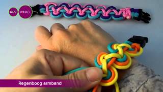 Regenboog Armband Paracord NL Nederlands [upl. by Drape]