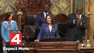 Michigan Gov Whitmer delivers sixth State of the State address [upl. by Suolkcin]