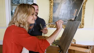 Julie Montagu Learns the Secret Art of Painting Doddington Hall  American Aristocrat [upl. by Lyndes235]