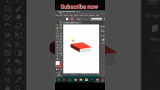 Book in illustrator art artandcraft tutorial trendingshorts logo shorts illustration [upl. by Lurie]