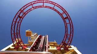 Hollywood Rip Ride Rockit Roller Coaster Universal Studios Front Seat POV 2021 [upl. by Aissert]