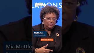 Mia Mottley says quotWe Are the Canaries in the Coal Minequot on Climate Crisis [upl. by Antin]