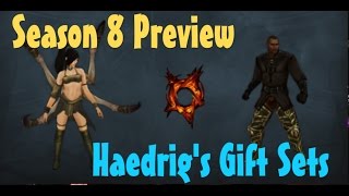 Diablo 3 Season 8 Preview cosmetics Haedrigs Gift sets [upl. by Waylen141]