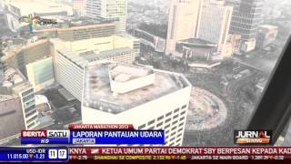 Situasi Ruas Jalan Jakarta Marathon dari Udara [upl. by Alakam719]