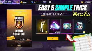 How To Complete Diwali Squad Cup 2024 Diwali Cup Event Full Details Telugu FF Diwali Event 2024 [upl. by Mcnamee]