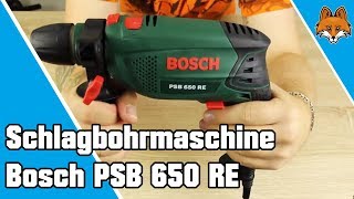 Schlagbohrmaschine Bosch PSB 650 RE im Test 🛠 [upl. by Tenaej]