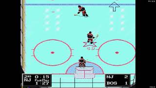 NHL 94 New Player League game 4  Len the Lengend NJ at noodles BOS [upl. by Ahcsim]