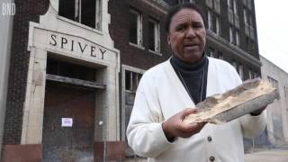 Spivey building in East St Louis crumbling bricks falling to sidewalk [upl. by Oiralednac]