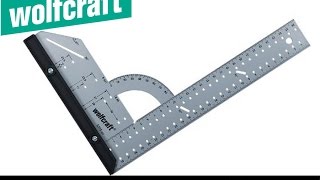 Equerre multifonction en acier 50 cm Wolfcraft 5206  L Square ruler [upl. by Caylor]