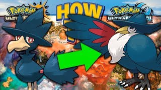 HOW TO Evolve Murkrow into Honchkrow in Pokemon Ultra Sun and Moon [upl. by Rybma411]