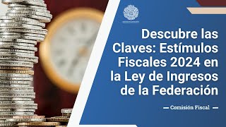 Estímulos fiscales para 2024 en la ley de ingresos de la federación [upl. by Franzen800]