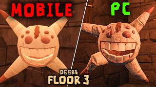 Roblox Doors Floor 3 P6uls PC Vs Doors Mobile  Jumpscares [upl. by Mychal]