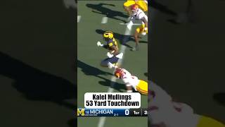 Kalel Mullings 53Yard Touchdown vs USC 〽️ Michigan Football [upl. by Okorih216]