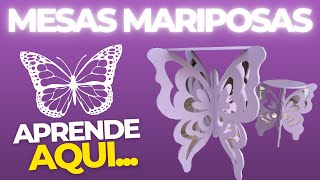 MUY FACIL APRENDE a Fabricar una Mesa MARIPOSA para DECORACIÓN de Fiestas y Eventos PASO a PASO [upl. by Yornoc608]