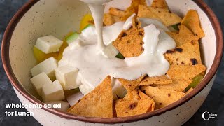 Crispy creamy salad with a delicious dressing  No mayo salad dressing  Easy salad recipes [upl. by Ahsrat]