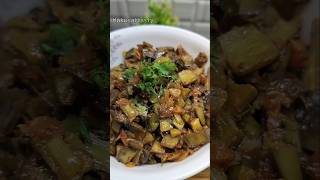 Banana Peels Recipe  kele ke chilke ki Sabji makeeattasty priyawakade shorts shortsvideo [upl. by Cavit]