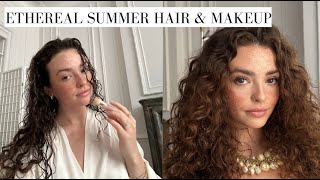 Summer Ethereal Hair amp Makeup  GRWM [upl. by Siskind]