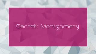 Garrett Montgomery  appearance [upl. by Ahsinej664]