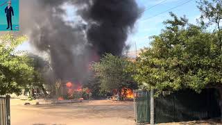 Yucaipa fire engulfs home and a truck [upl. by Nelleh]