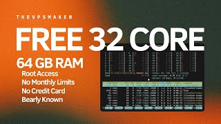 How to get 32 CORES amp 64 GB RAM on a vps for free [upl. by Lleret117]