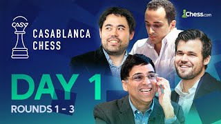 Vishy Returns To Face Magnus Hikaru amp Bassem In A New Format Event  Casablanca Chess 2024 Rds 13 [upl. by Janeen]