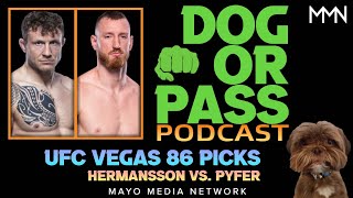 UFC Vegas 86 Picks Bets Props  Hermansson vs Pyfer Fight Previews Predictions [upl. by Naillimxam]