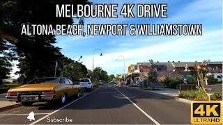 Melbourne 4K Tour Altona Beach Newport amp Williamstown Waterfront  Relaxing ASMR [upl. by Lacagnia268]