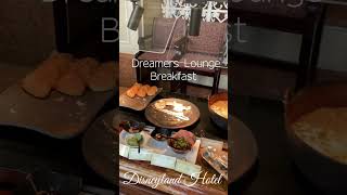 Breakfast Dreamers Lounge disney disneyland hotel [upl. by Yebba]