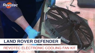 Fitting a Revotec electric fan conversion to a Land Rover Defender 90 [upl. by Anidam]