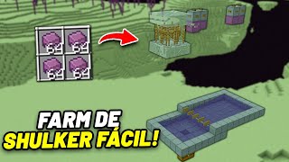 A FARM de SHULKER MAIS FÁCIL do MINECRAFT BEDROCK MCPE PLAYSTATION XBOX SWITCH PC [upl. by Nobe738]