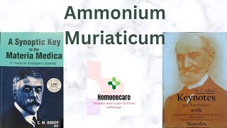 Ammonium Muriaticum from Allens keynotes and Bogers synoptic key Ammonium mur [upl. by Yeldah666]