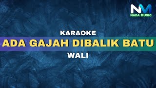 Wali  Ada Gajah Dibalik Batu Karaoke Version [upl. by Leola]