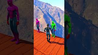 SpiderMans Wildest Water Fails  GTA 5 Epic Ragdolls Ep110 Shorts [upl. by Akirej]