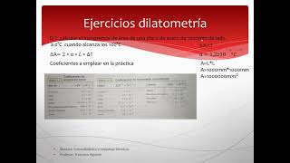 ejercicios dilatometría  longitudsuperficie y volumen [upl. by Anirba]