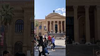 Teatro Massimo en Palermo  Sicilia 🇮🇹😍 TeatroMassimo Palermo Sicilia ItalianHeritage travel [upl. by Ohs]