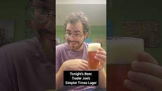 Trader Joes Simpler Times Lager Beer Review [upl. by Croix]