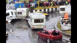 caravan banger racing Dont look [upl. by Haswell932]