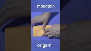 How to make a MOUNTAIN of paper ⛰️ origami mountain mountain origami tutorial shorts [upl. by Rudich763]