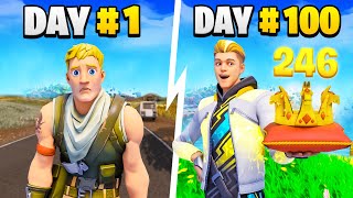 I Played Fortnite for 100 Days [upl. by Hgielsel]