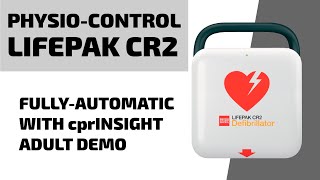 PhysioControl LIFEPAK CR2 AED  Fully Automatic with cprINSIGHT [upl. by Htessil279]