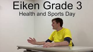 Eiken Grade 3 Practice Interview 1 英検3級面接練習1 Health and Sports Day [upl. by Morse]