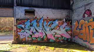 Hidden Gem Graffiti Abandoned Factory Loxley Valley Sheffield UK [upl. by Dasi962]