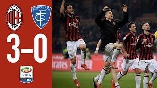 Highlights AC Milan 30 Empoli  Matchday 25 Serie A TIM 201819 [upl. by Utimer]