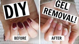 AtHome Gel Manicure Removal  NO FOILS NO DAMAGE [upl. by Kristoforo410]