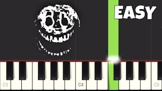 FNF vs DOORS  No Time  EASY Piano Tutorial [upl. by Araf]