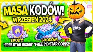 310 STAR COINS 😱 MASA DZIAŁAJĄCYCH KODÓW WE WRZEŚNIU DO SSO 🎂 STAR RIDER amp STAR COINS ZA DARMO 🥳 [upl. by Akenna]