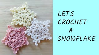 Fast amp Simple Crochet Snowflake Pattern Perfect for Winter Decor [upl. by Uhn763]