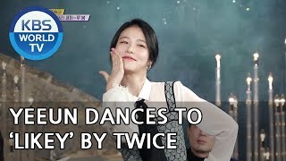 Yeeun dances to Likey by TWICE Happy Together20181213 [upl. by Aitra]