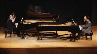 Piazzolla  Fuga y misterio  Two Pianos  Daniel Cunha amp Evangelos Spanos [upl. by Nehtanhoj]