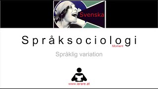 Webblektion Språksociologi [upl. by Yejus407]